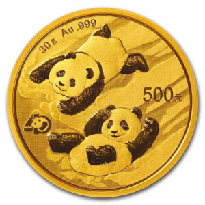 Panda chinois or pièce en or