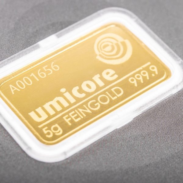 lingot 5 grammes or umicore