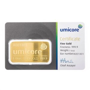 Photo de 1 Once (31,1gr) - Lingot d'or