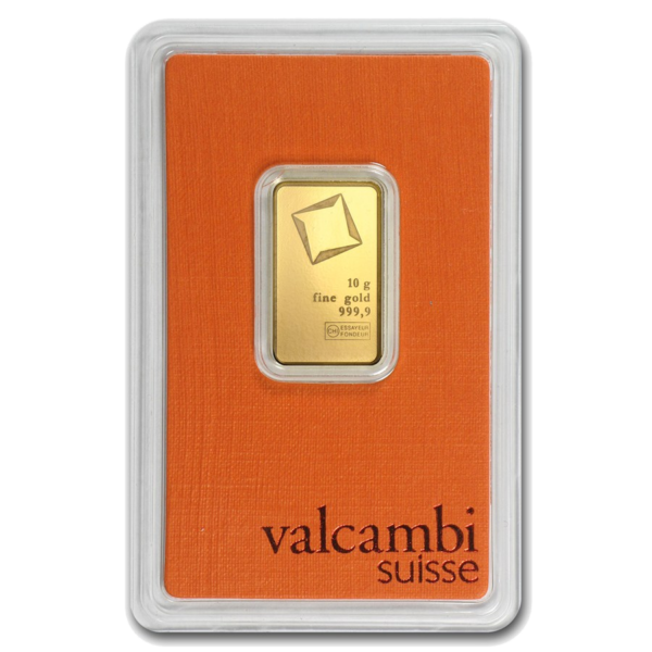 lingot d'or 10 grammes Valcambi