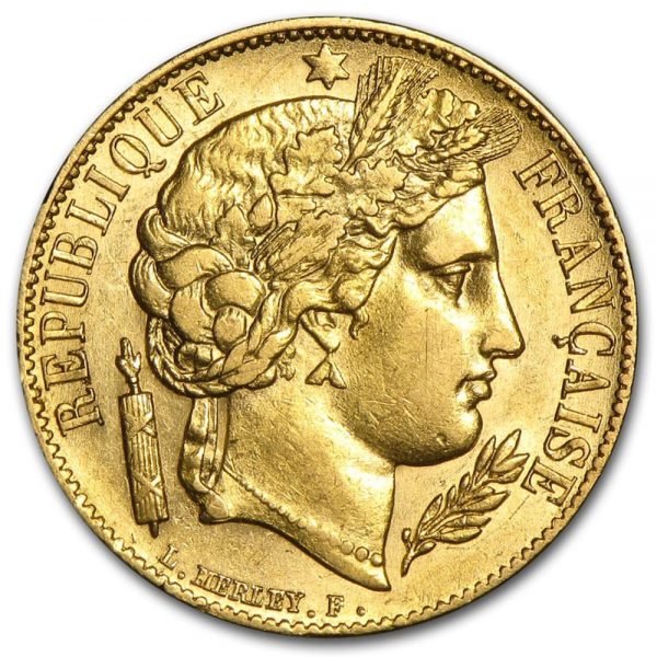 piece or 20 francs ceres