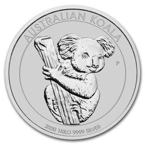koala argent 1kg pièce en argent