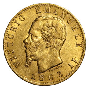 pièce or italienne 20 Lire