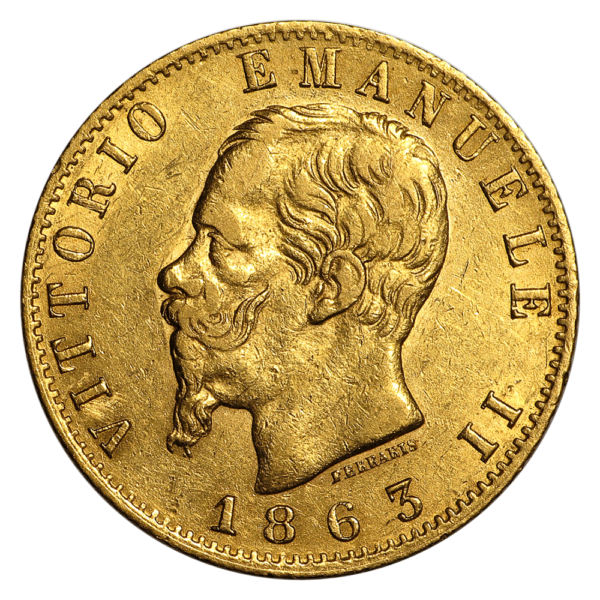 pièce or italienne 20 Lire